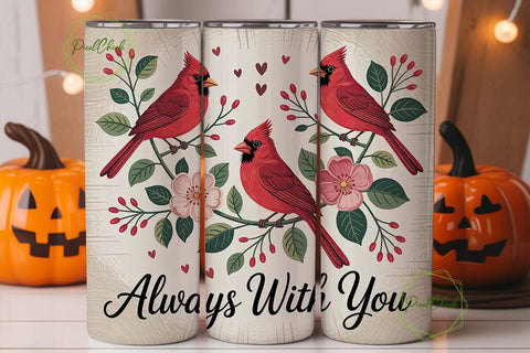 Cardinal Memorial 20oz Tumbler Wrap Sublimation PixelChick 