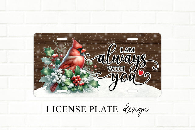 Cardinal Memorial License Plate Sublimation Design Sublimation BijouBay 