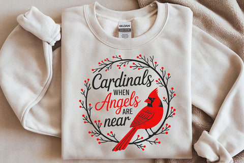Cardinal SVG, memorial, cardinals appear when angels are near Svg SVG DesignDestine 