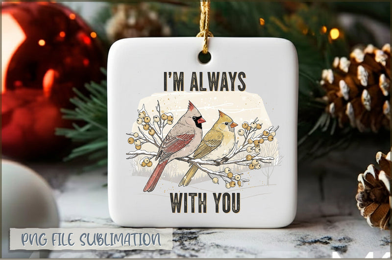 Cardinal Vintage Christmas PNG Sublimation Shetara Begum 