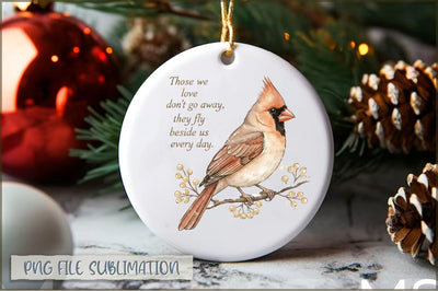 Cardinal Vintage Christmas PNG Sublimation Shetara Begum 