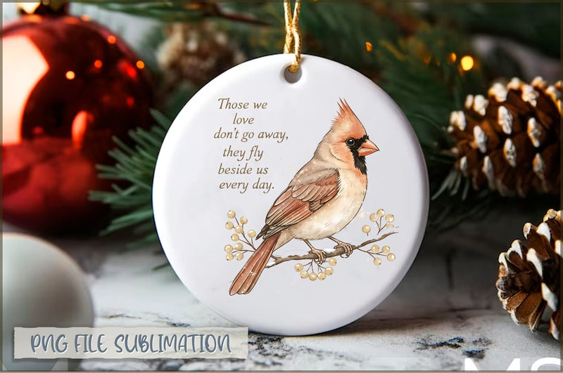 Cardinal Vintage Christmas PNG Sublimation Shetara Begum 