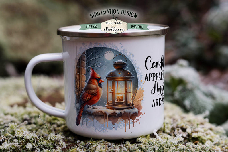 Cardinals Appear Lantern | 11 & 15 oz Mug Sublimation Design Sublimation Ewe-N-Me Designs 
