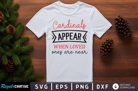 Cardinals appear when loved ones are near SVG Design SVG Regulrcrative 