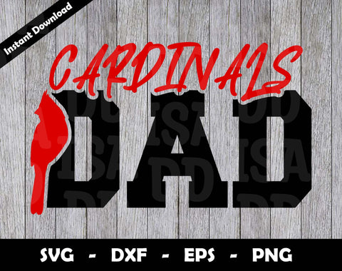 Cardinals Dad SVG Cut File, Cardinals logo SVG Design, Cardinals Dad Football, T-Shirt Sublimation Design Png SVG Arthur Arellano 