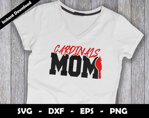 Cardinals Mom SVG Cut File, Cardinals logo SVG Design, Cardinals Mom Football, T-Shirt Sublimation Design Png SVG Arthur Arellano 
