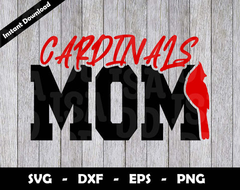 Cardinals Mom SVG Cut File, Cardinals logo SVG Design, Cardinals Mom Football, T-Shirt Sublimation Design Png SVG Arthur Arellano 