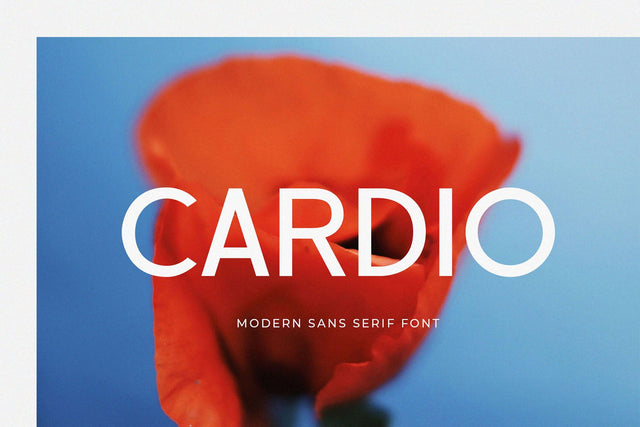 Cardio - Modern Sans Serif Font Font studioalmeera 