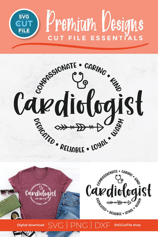 Cardiologist svg for Cricut or Silhouette SVG SVG Cut File 