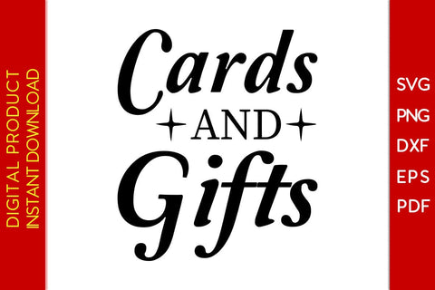 Cards And Gifts Wedding Sign SVG PNG PDF Cut File SVG Creativedesigntee 