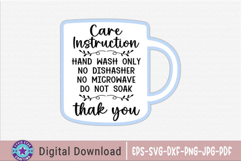 Care Card Bundle, Care Instructions, Care Instructions SVG Design SVG FiveStarCrafting 