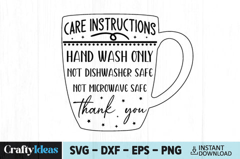 Care Card Bundle Care Instructions SVG Dxf Png Jpg Eps SVG Crafty Ideas 