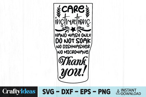 Care Card Bundle Care Instructions SVG Dxf Png Jpg Eps SVG Crafty Ideas 