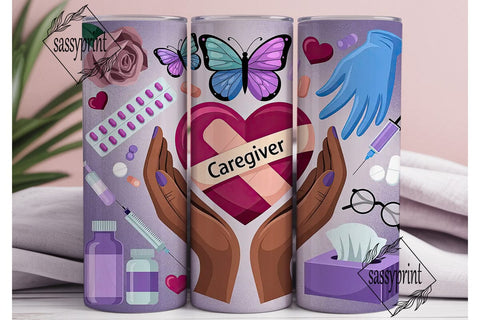 Caregiver Appreciation Tumbler Wrap Sublimation sassyprint 