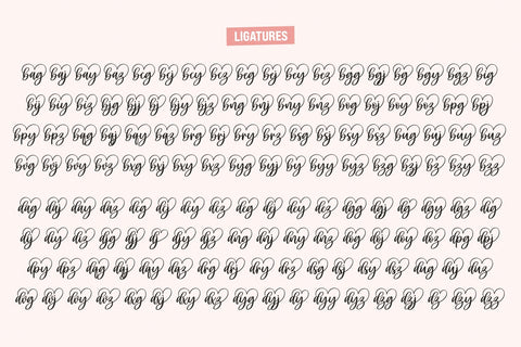 Carley - Lovely heart Script Font Font Jozoor 