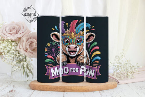 Carnival Calf 20oz Tumbler Wrap Sublimation sassyprint 