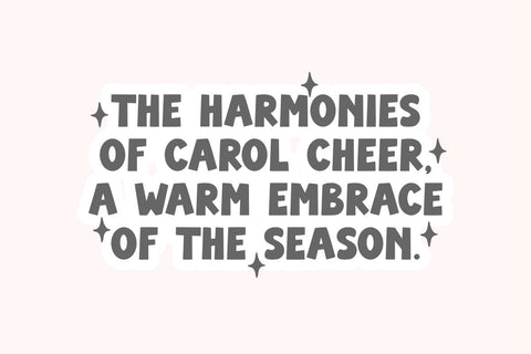 Carol Cheers - Bold Quirky Font Masyafi Studio 