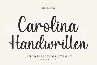 Carolina Handwritten Font Studio Rhd Store 