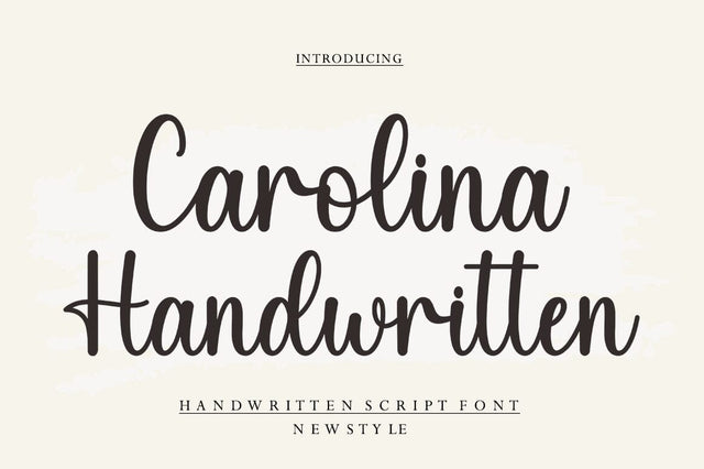 Carolina Handwritten Font Studio Rhd Store 