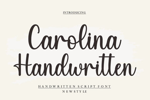 Carolina Handwritten Font Studio Rhd Store 