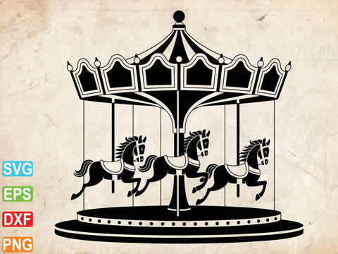 Carousel SVG, Carousel Vector, Carousel Outline, Carousel Clipart SVG Creativeart88 