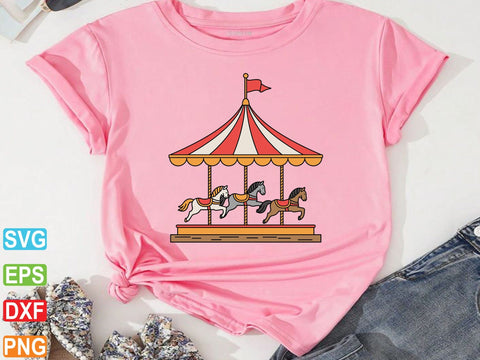 Carousel SVG, Carousel Vector, Carousel Outline, Carousel Clipart SVG Creativeart88 