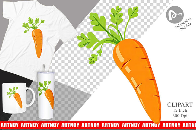 Carrot Clipart Sublimation artnoy 