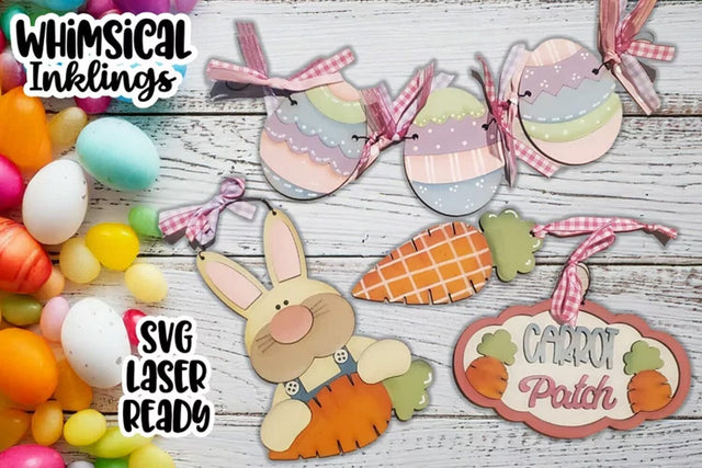 Carrot Patch Easter Set Laser SVG SVG Whimsical Inklings 