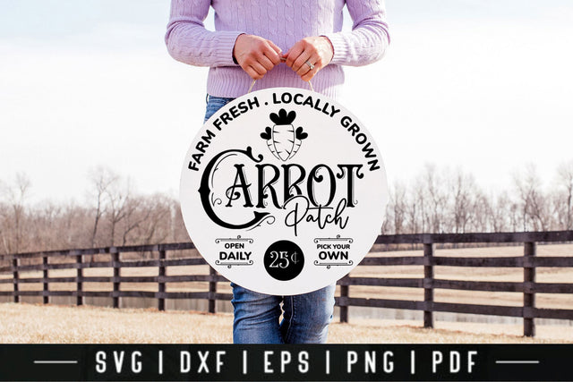 Carrot Patch - Farmhouse Easter Sign SVG SVG CraftLabSVG 