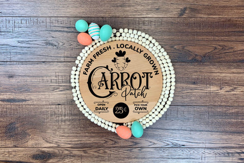 Carrot Patch - Farmhouse Easter Sign SVG SVG CraftLabSVG 