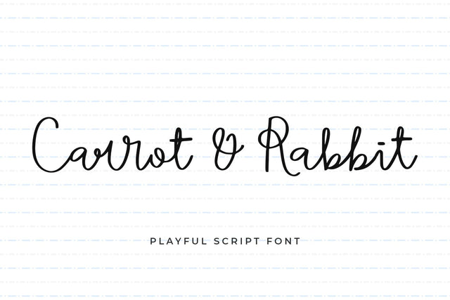 Carrot Rabbit Font Abo Daniel Studio 