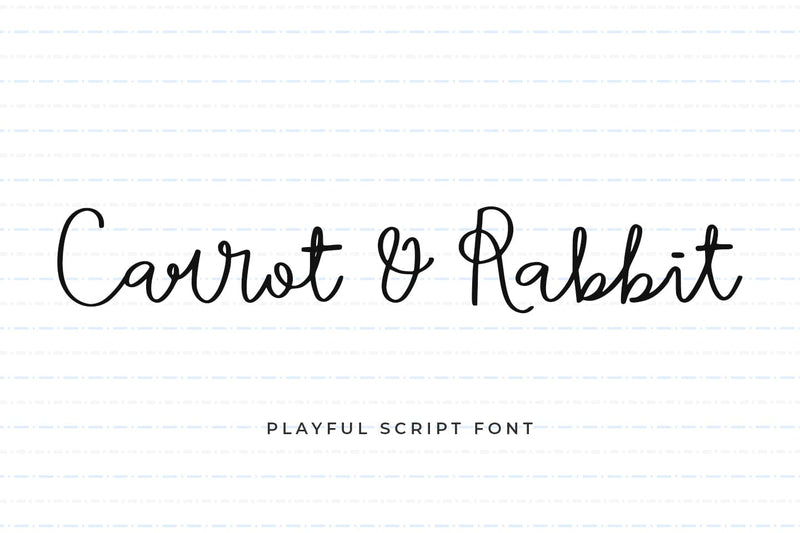Carrot Rabbit Font Abo Daniel Studio 