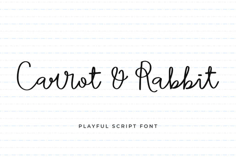 Carrot Rabbit Font Abo Daniel Studio 