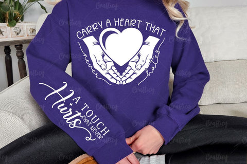 Carry a heart that never hates Sleeve SVG Design SVG Designangry 