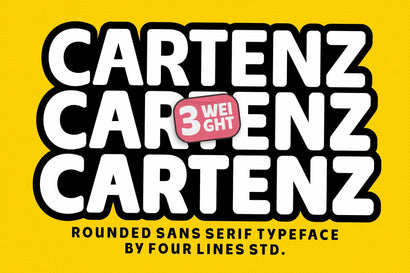 Cartenz Font Four Lines Std. 