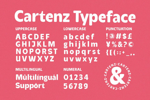 Cartenz Font Four Lines Std. 