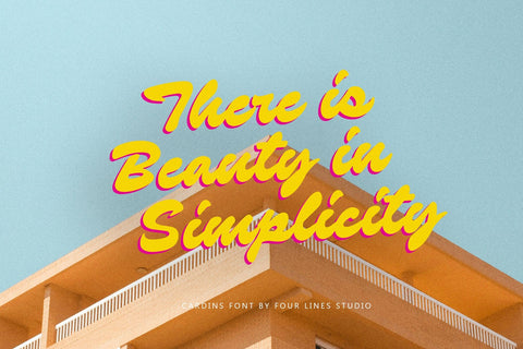 Cartiso – Authentic Handwritten font Font Four Lines Std. 