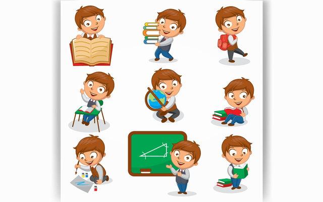 Cartoon Characters Doing Various Activities SVG naemmiah021 