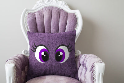 Cartoon Eyes with Lashes Applique Embroidery Embroidery/Applique DESIGNS Designed by Geeks 