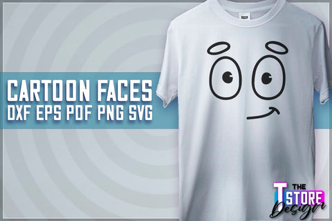Cartoon Face SVG | Funny Face SVG Design | Funny Emotions SVG SVG The T Store Design 