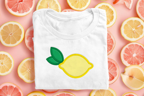 Cartoon Lemon Applique Embroidery Embroidery/Applique DESIGNS Designed by Geeks 