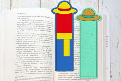 Cartoon Straw Hat Bookmark ITH Applique Embroidery Embroidery/Applique DESIGNS Risa Rocks It 