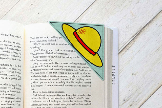 Cartoon Straw Hat Corner Bookmark ITH Applique Embroidery Embroidery/Applique DESIGNS Risa Rocks It 