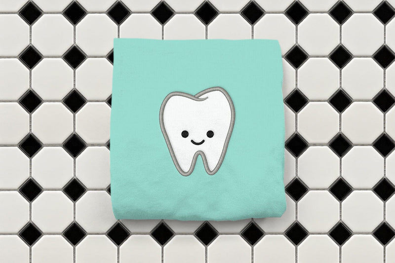 Cartoon Tooth Applique Embroidery Embroidery/Applique DESIGNS Designed by Geeks 