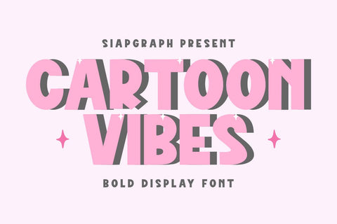 Cartoon Vibes - Bold Quirky Font Font Masyafi Studio 