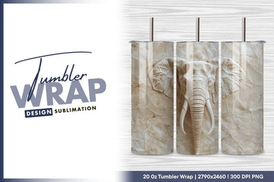 Carved elephant head sculpture on textured background Sublimation Regulrcrative 