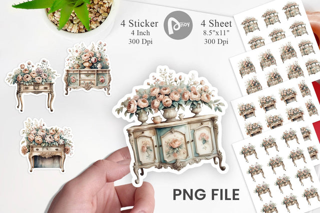 Carved Furniture Sticker Sublimation artnoy 