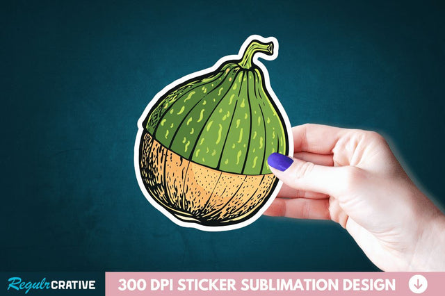 Casaba Melon Sticker Clipart Sublimation Regulrcrative 
