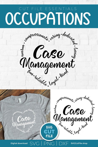 Case Management svg, Social worker, social work Case Manager svg, nurse case management, outcomes, heart shape, social worker gift, svg dxf png SVG SVG Cut File 