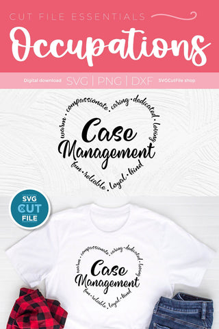 Case Management svg, Social worker, social work Case Manager svg, nurse case management, outcomes, heart shape, social worker gift, svg dxf png SVG SVG Cut File 